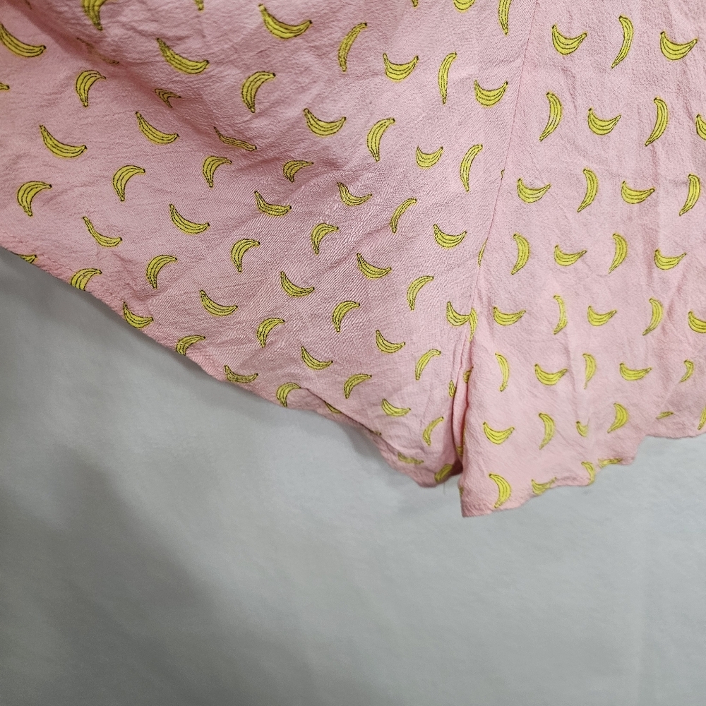 Zara Pink Banana Geometric Print Sleeveless Romper Large - Picture 11 of 12